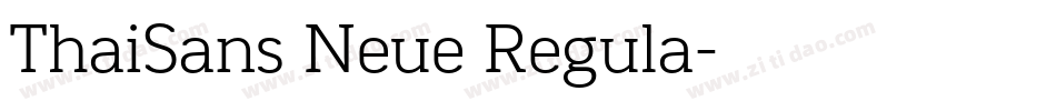 ThaiSans Neue Regula字体转换
